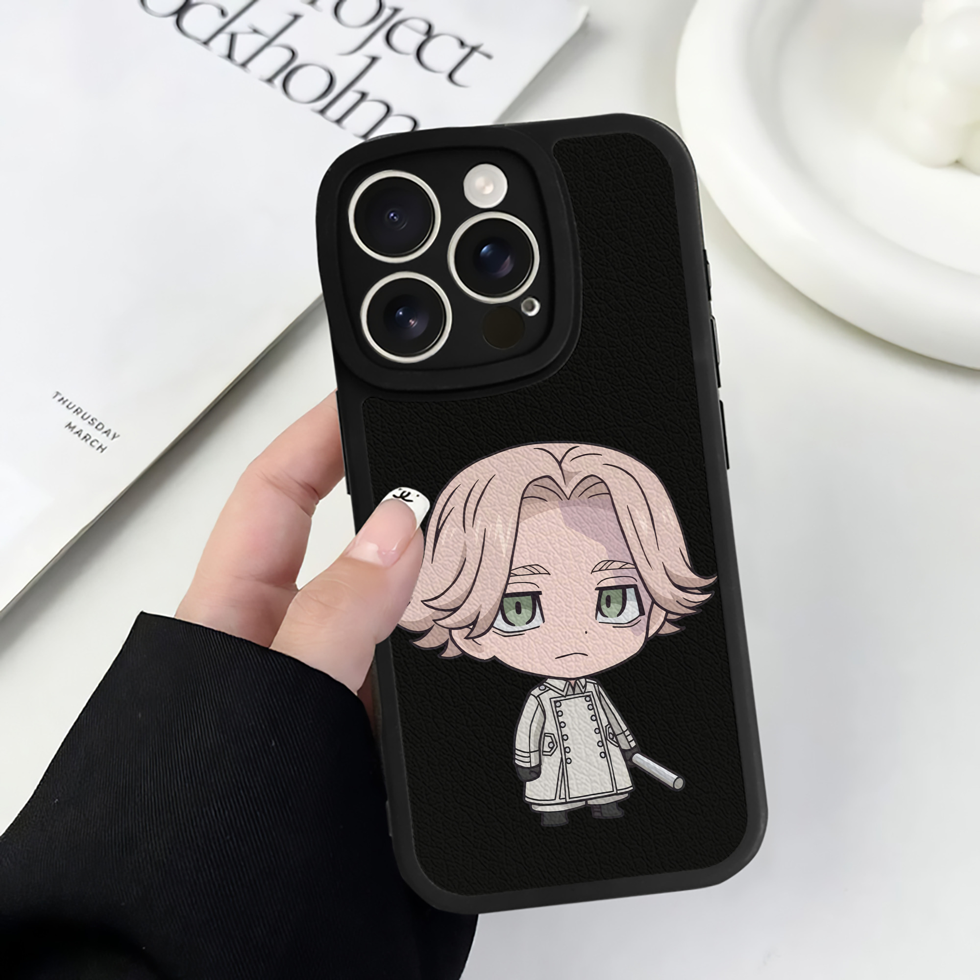 （画像用） 東京リベンジャーズ Tokyo Revengers 【iPhone 16シリーズ対応】シリコンスマホケース（レザー調） 材質：シリコン